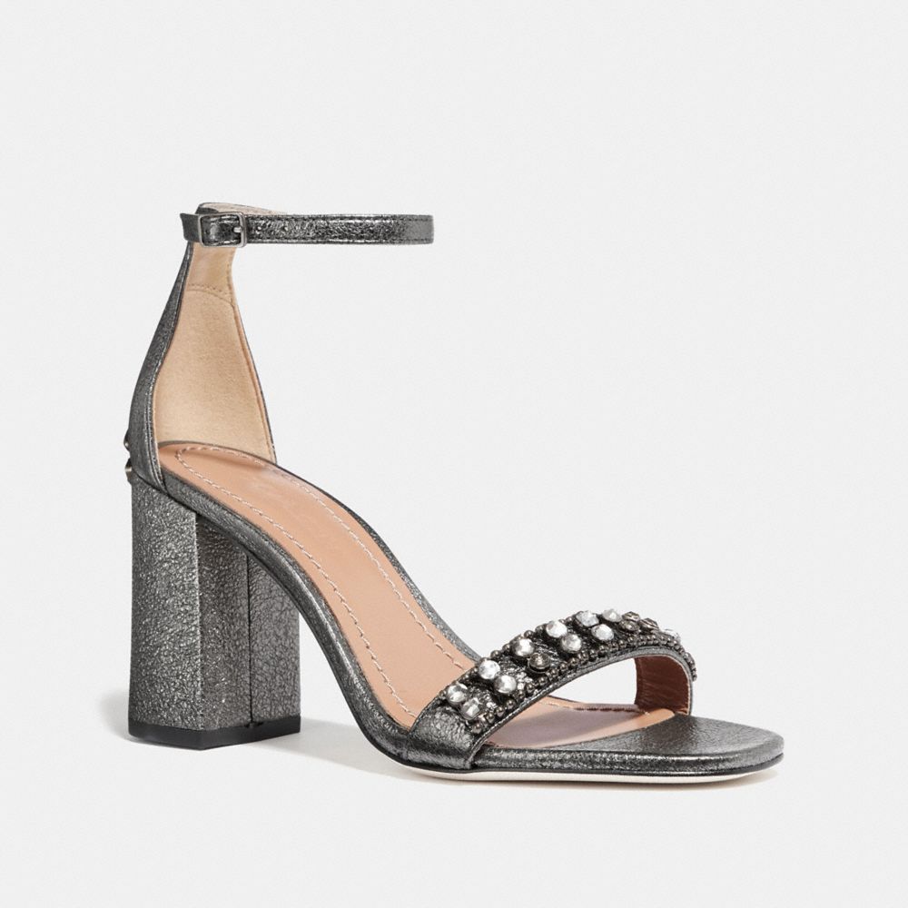 COACH FG3121 - MAYA SANDAL WITH STUDS GUNMETAL