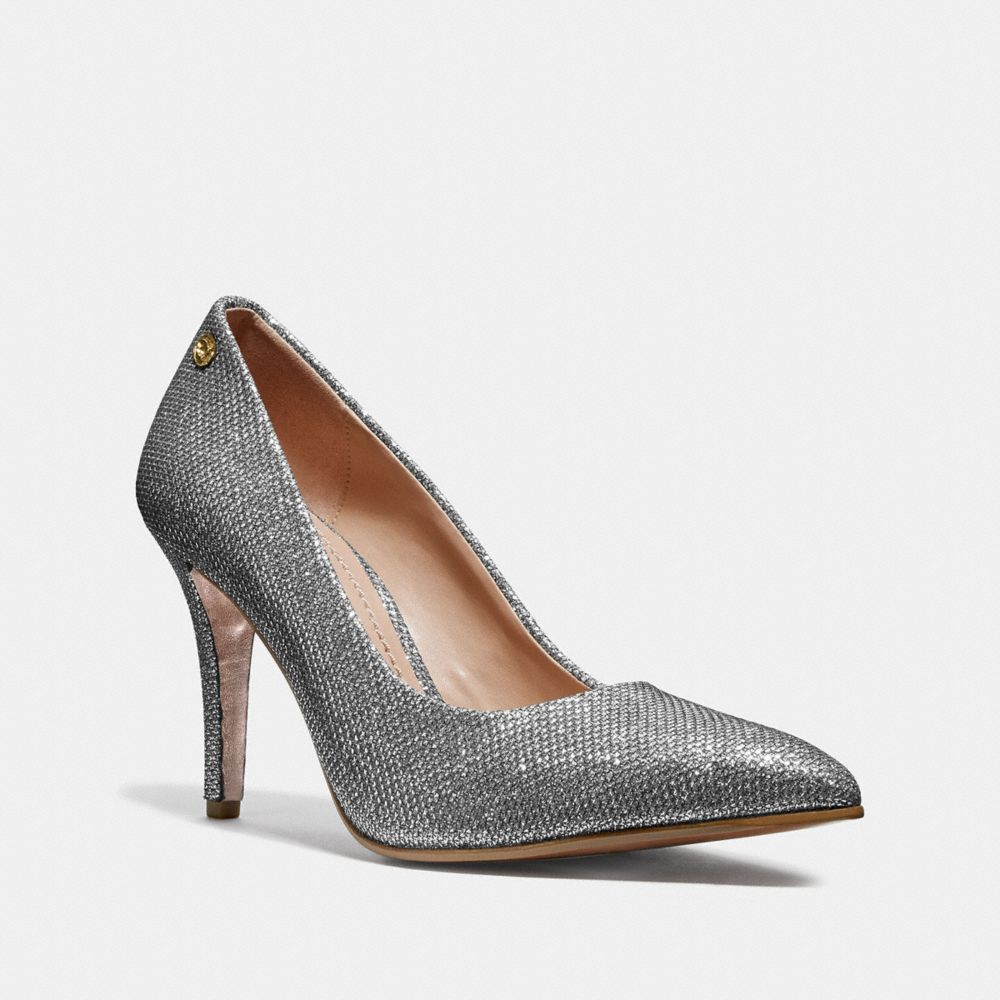 COACH ADDIE PUMP - SILVER - FG3137