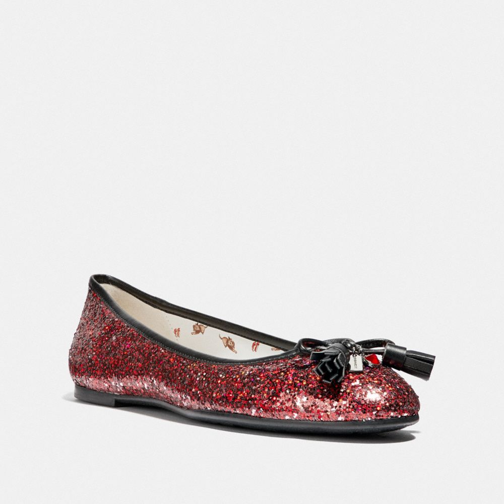 BENNI RUBY BALLET SLIPPER - RUBY - COACH FG3141