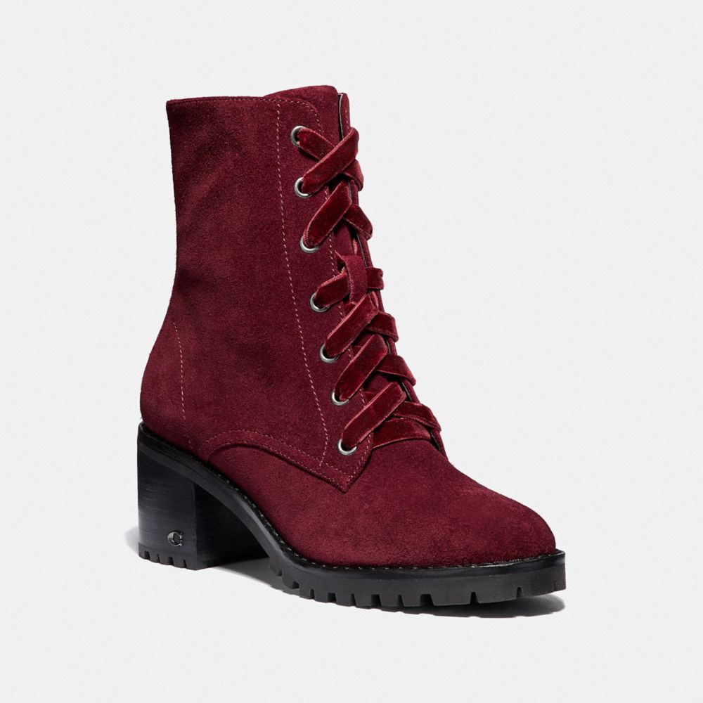coach dean lace up bootie