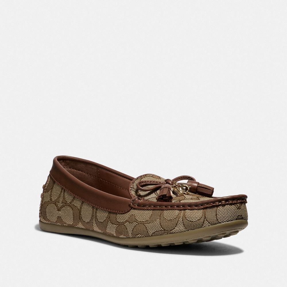 GREENWICH LOAFER - KHAKI/SADDLE - COACH FG3450