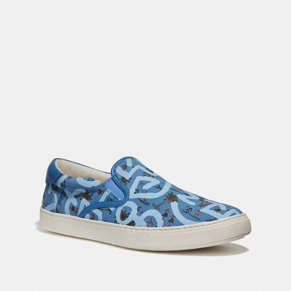KEITH HARING C117 WITH HULA DANCE PRINT - BLUE SURFER - COACH FG3503