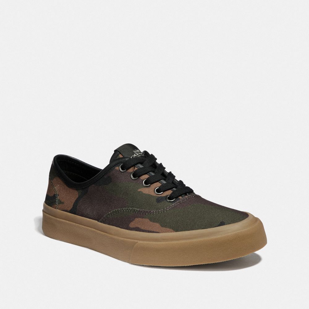 TENNIS SNEAKER WITH CAMO PRINT - GREEN CAMO - COACH FG3504