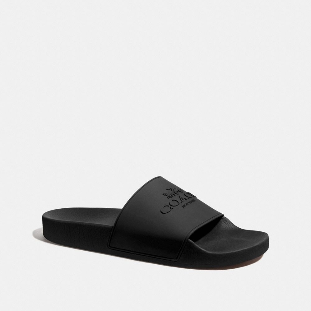 SLIDE WITH COACH - FG3708 - BLACK