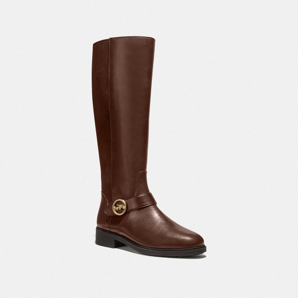 RICKI RIDING BOOT - WALNUT - COACH FG4191