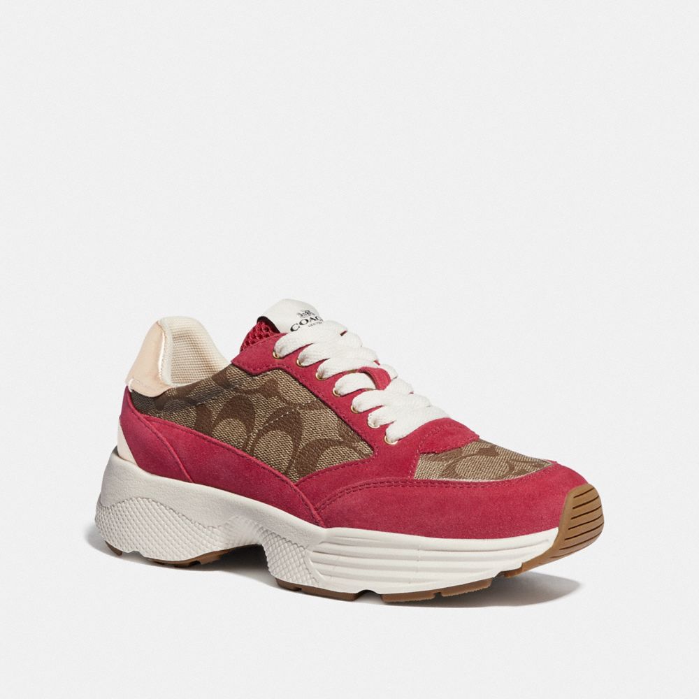 C152 TECH RUNNER - FG4265 - KHAKI/DARK PINK