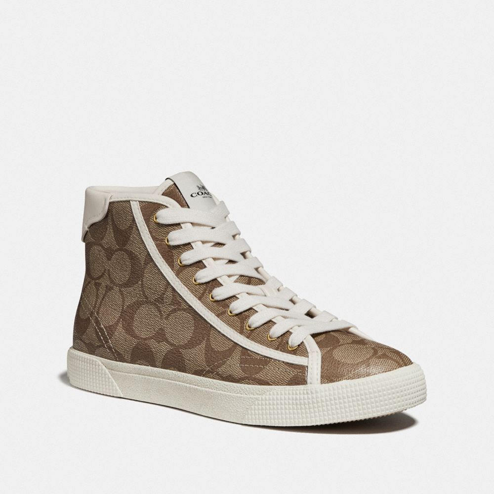 C207 HIGH TOP SNEAKER - KHAKI - COACH FG4266