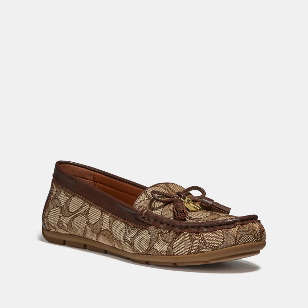 COACH MOIRA LOAFER - KHAKI/SADDLE - FG4295