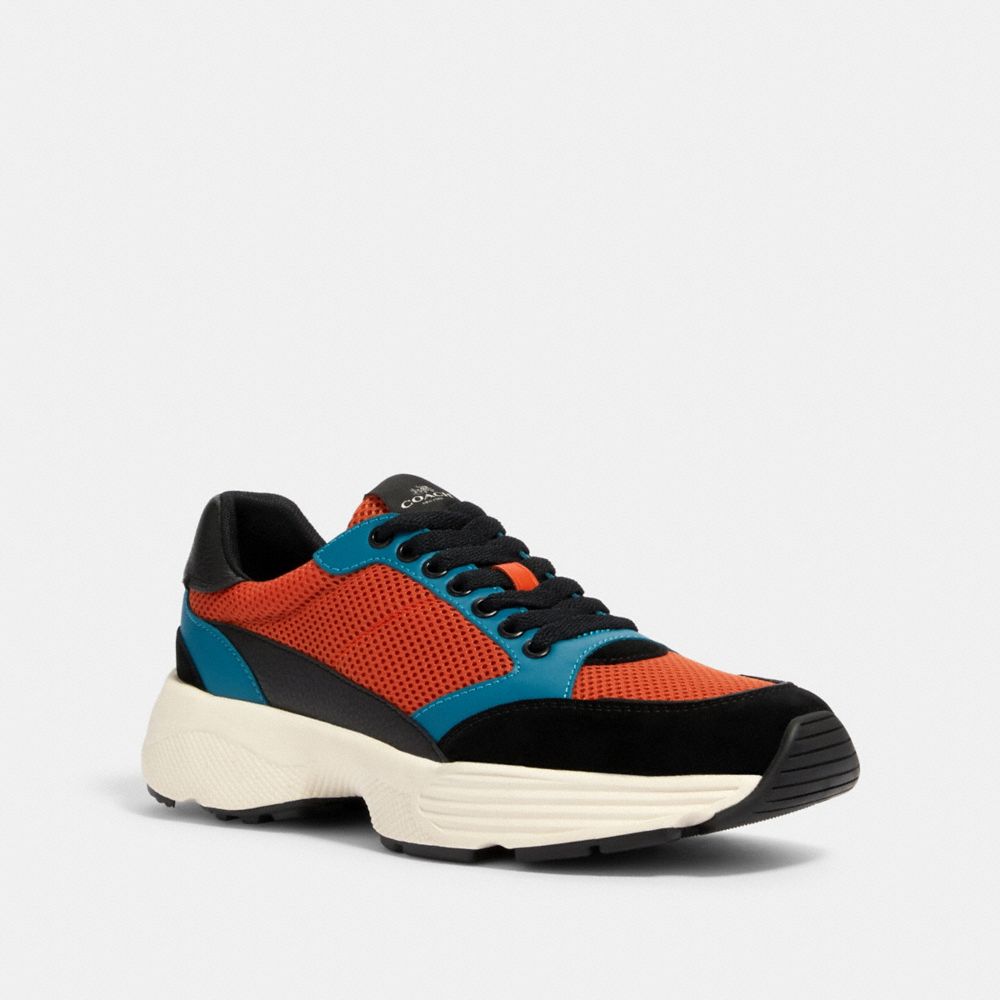 COACH FG4385 C152 TECH RUNNER DARK-ORANGE-MULTI