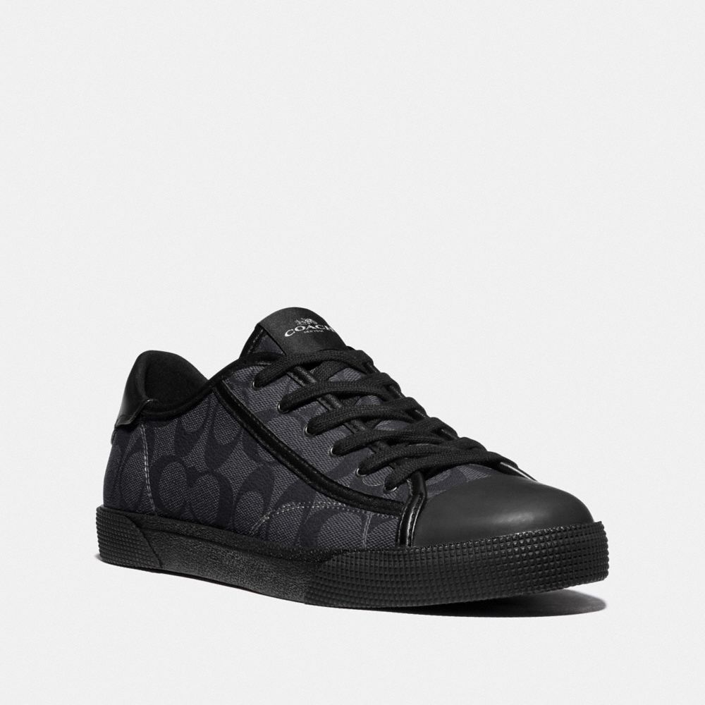 COACH FG4412 C136 Low Top Sneaker CHARCOAL BLACK