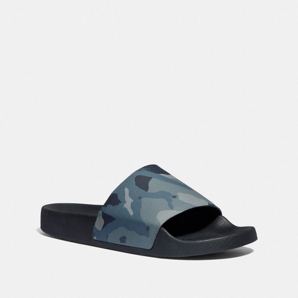 COACH SLIDE WITH CAMO PRINT - FG4424 - BLUE MULTI CAMO