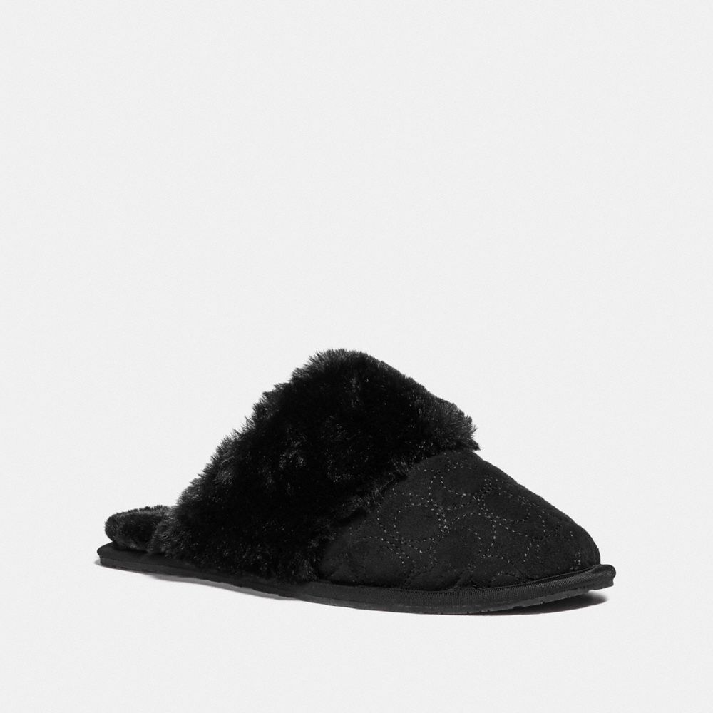 COACH FG4608 ZIVA SLIPPER BLACK