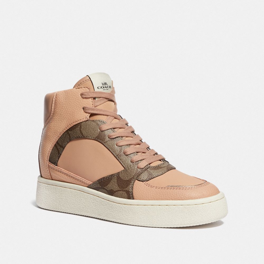 COACH FG4636 C230 HIGH TOP SNEAKER KHAKI/BEECHWOOD