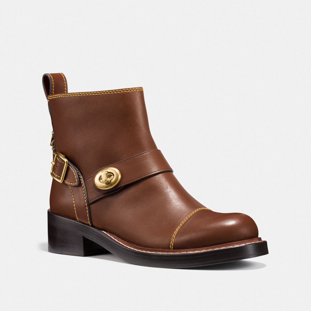 MOTO BOOTIE - DARK SADDLE - COACH G1192