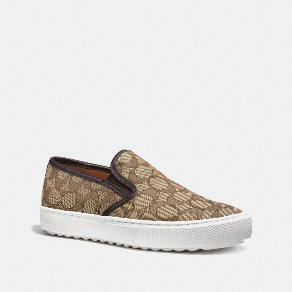 C115 SLIP ON - KHAKI/CHESTNUT - COACH G1242