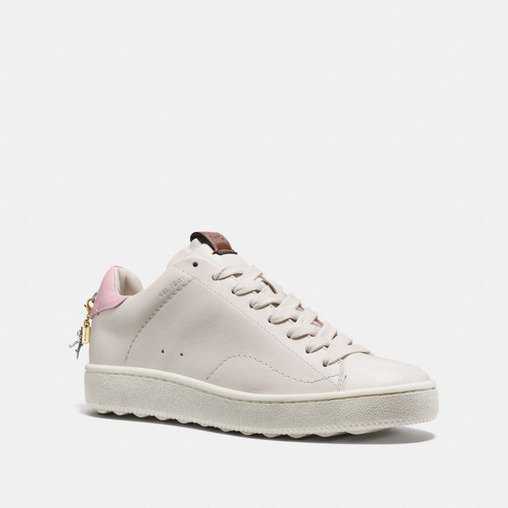 COACH G1903 C101 Low Top Sneaker WHITE/PETAL
