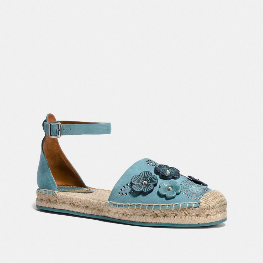 ANKLE STRAP ASTOR ESPADRILLE WITH TEA ROSE RIVETS - MARINE - COACH G2054