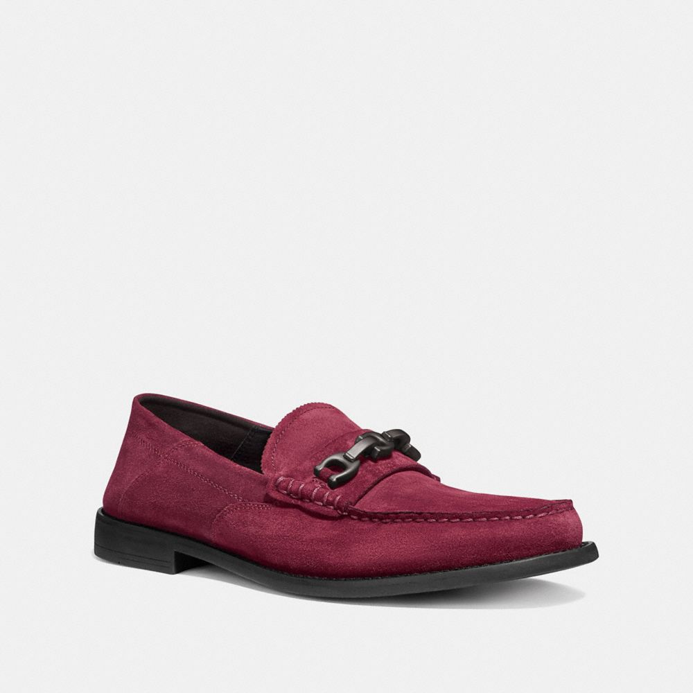 COACH G2920 CHAIN LOAFER CABERNET