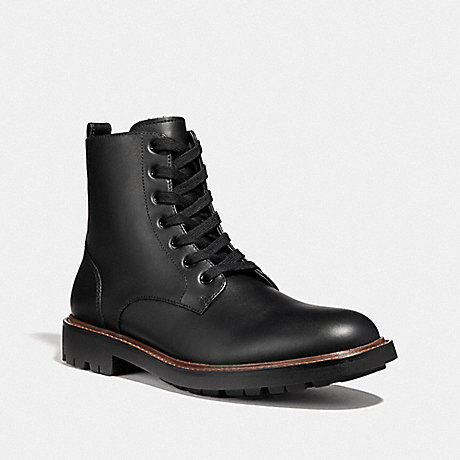 COACH LACE UP BOOT - BLACK - G2925