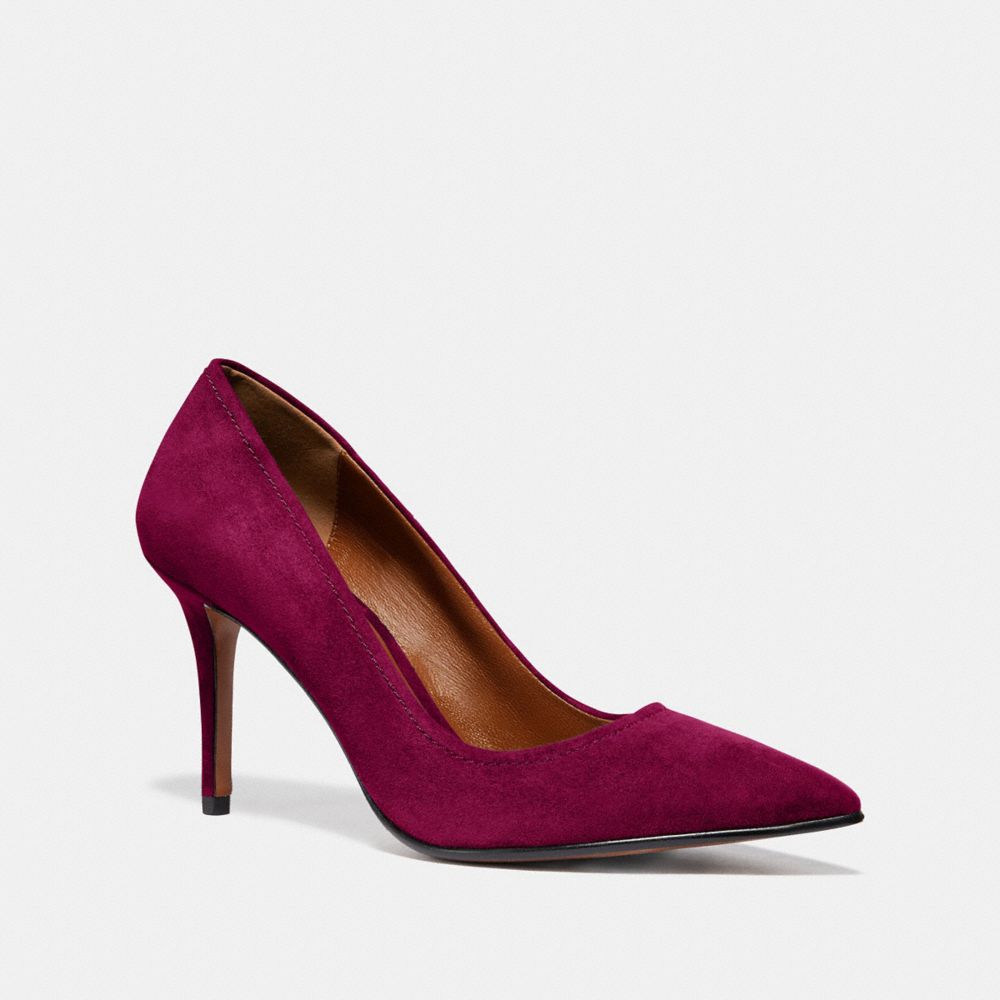 WAVERLY PUMP - DARK BERRY - COACH G3117