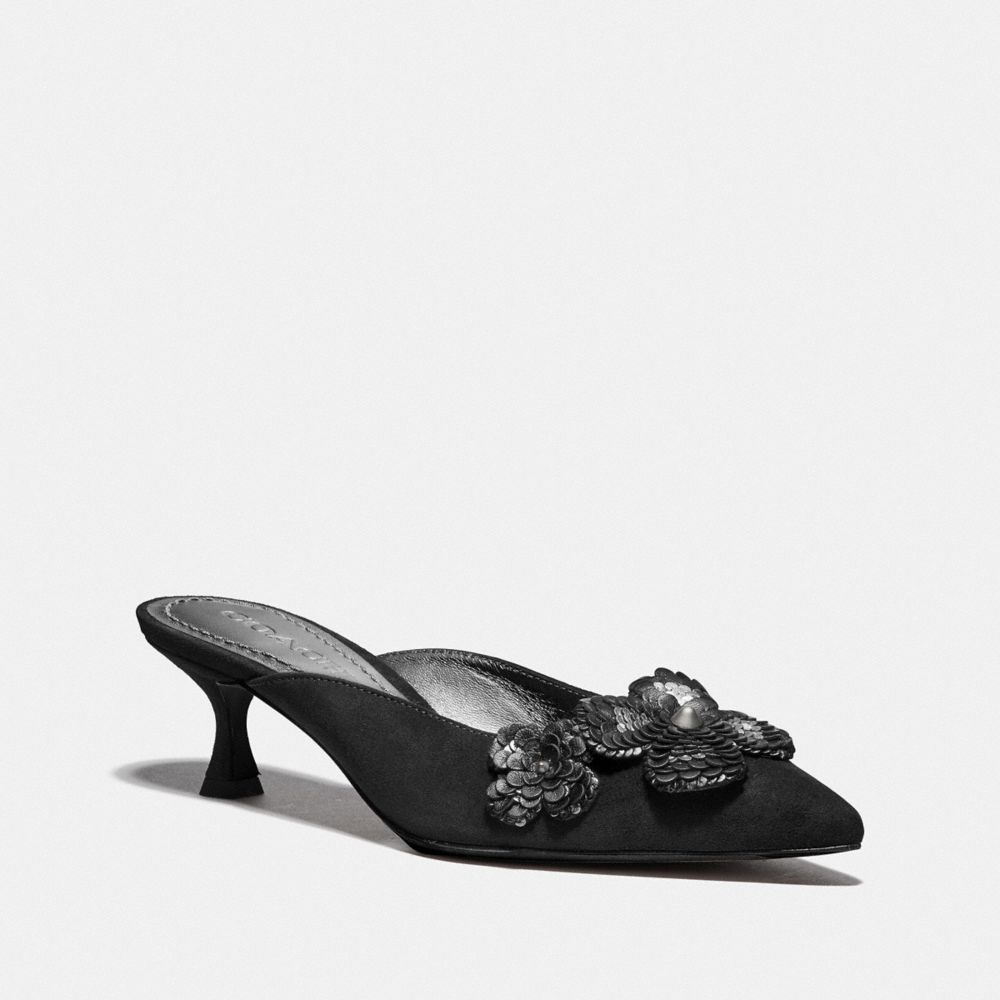 COACH G3170 KAILEE MULE WITH PAILLETTES BLACK