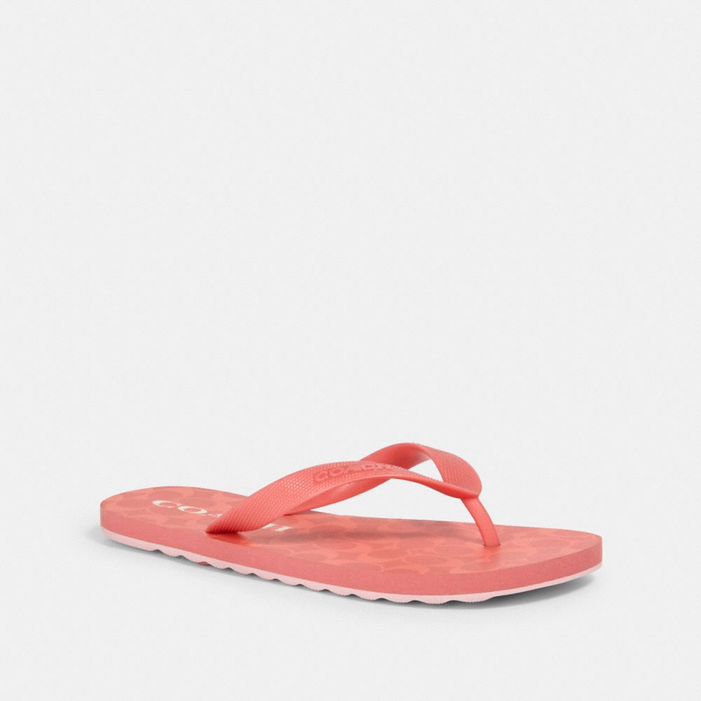 ZAK FLIP FLOP - BRIGHT CORAL - COACH G3434