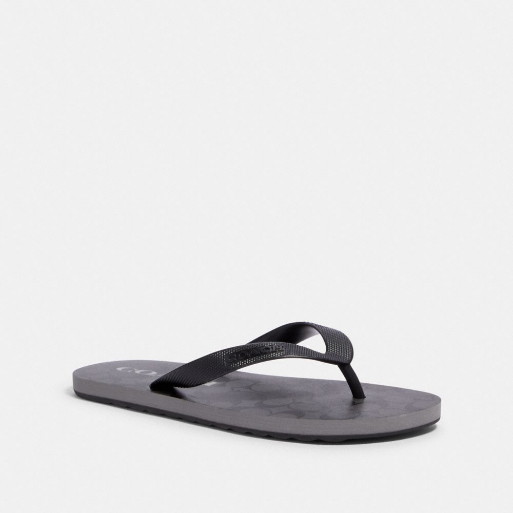 COACH G3434 Zak Flip Flop BLACK/COAL