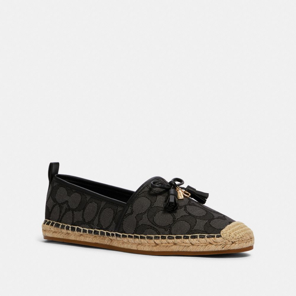 COACH CARSON ESPADRILLE - BLACK/COAL - G3457