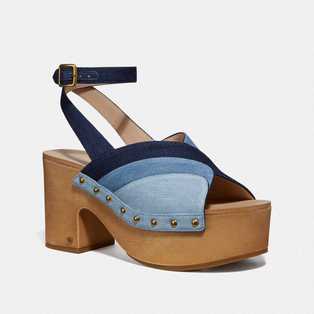 NETTIE CLOG SANDAL - G3612 - DENIM MULTI