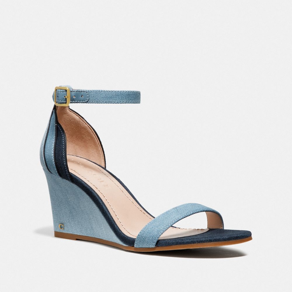 OLIVE SANDAL - DENIM MULTI - COACH G3628