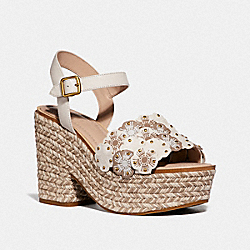 COACH G3683 - JAE ESPADRILLE SANDAL CHALK MULTI