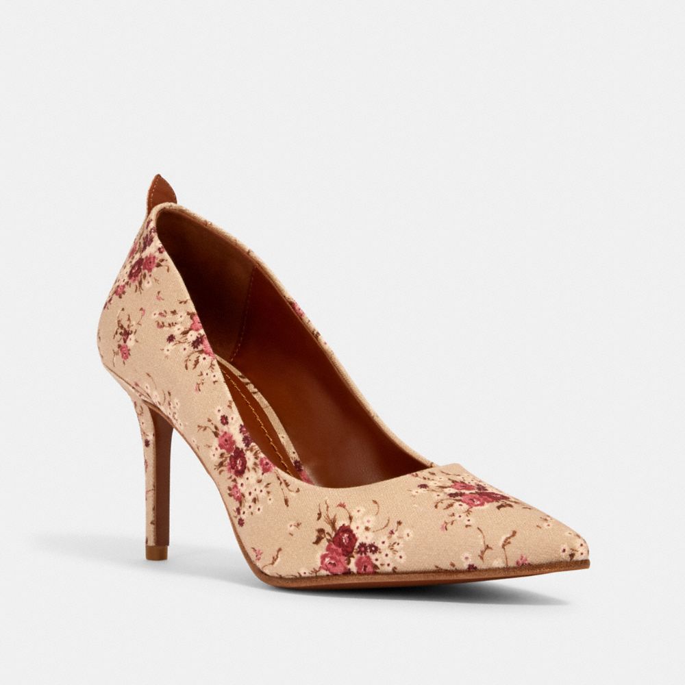 WAVERLY PUMP WITH FLORAL BUNDLE PRINT - BEECHWOOD MULTI - COACH G3724