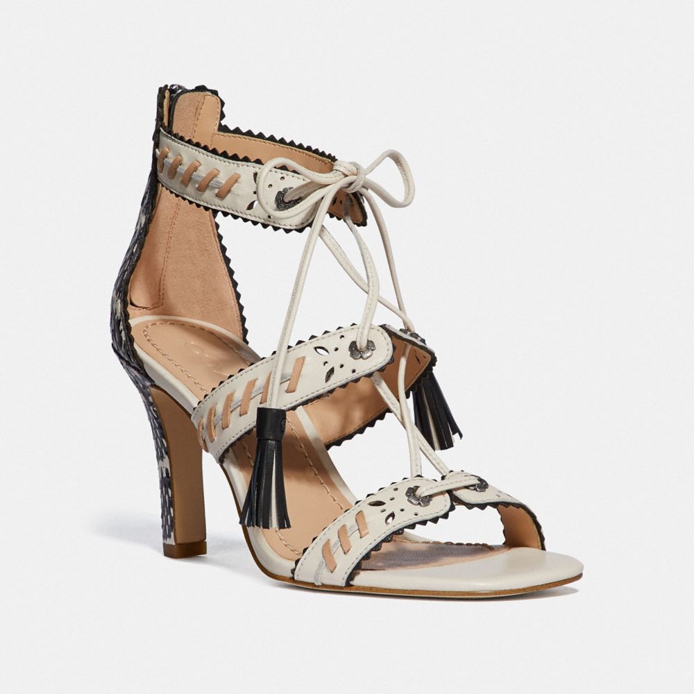 COACH BELLA HEEL - CHALK/NATURAL - G3742