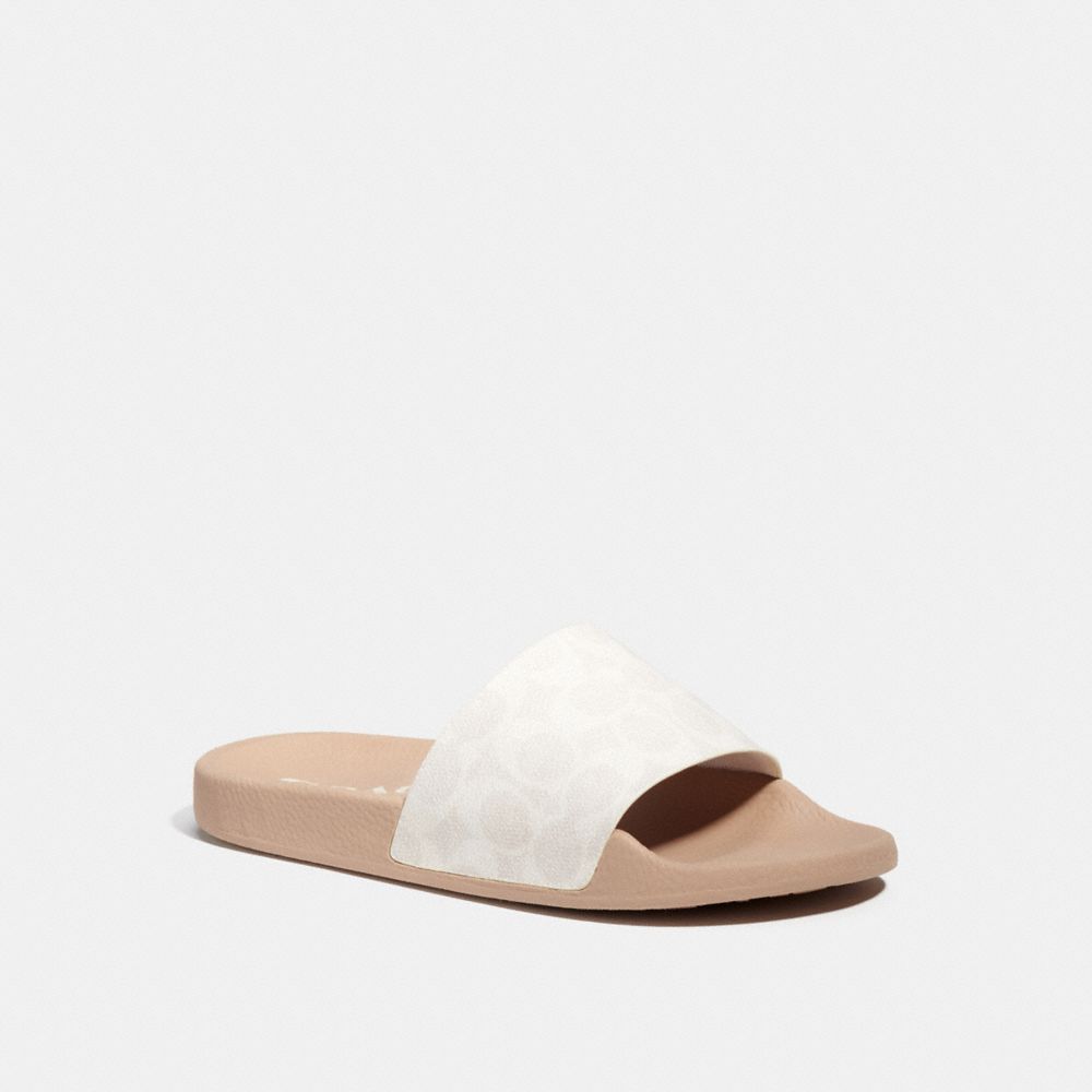 Udele Sport Slide In Signature Canvas - G3759 - Chalk/Taupe