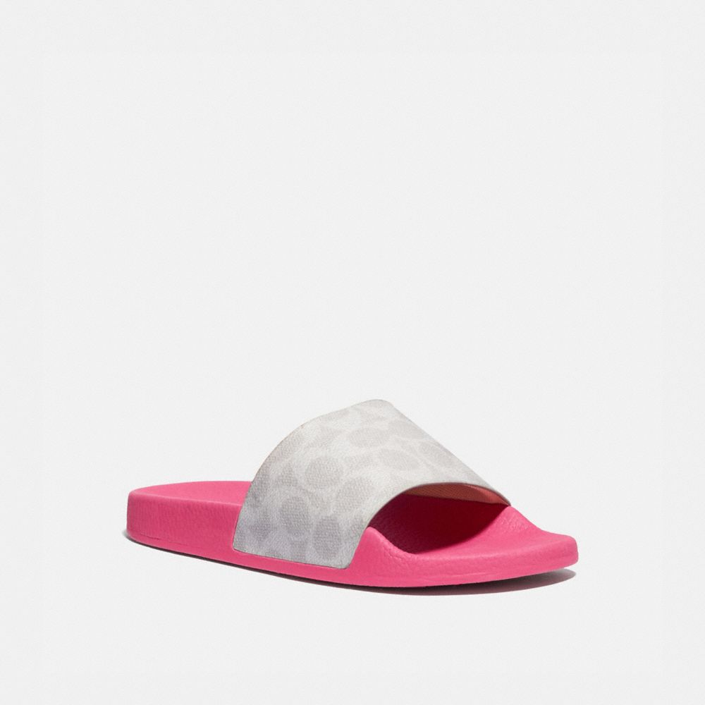 UDELE SPORT SLIDE - CHALK/CONFETTI PINK - COACH G3759