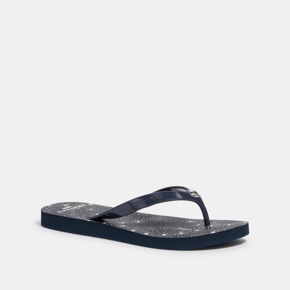 COACH FLIP FLOP - NAVY/CHALK - G3775