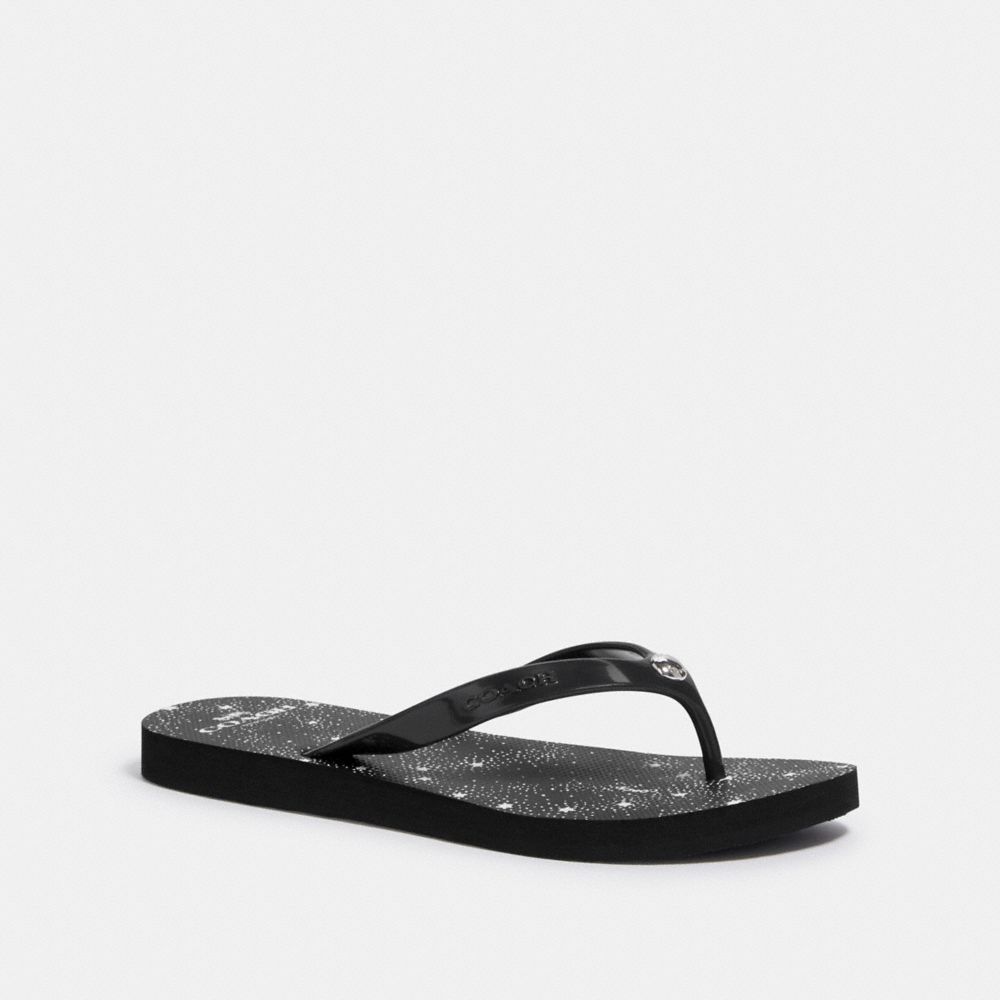 COACH G3775 - FLIP FLOP BLACK