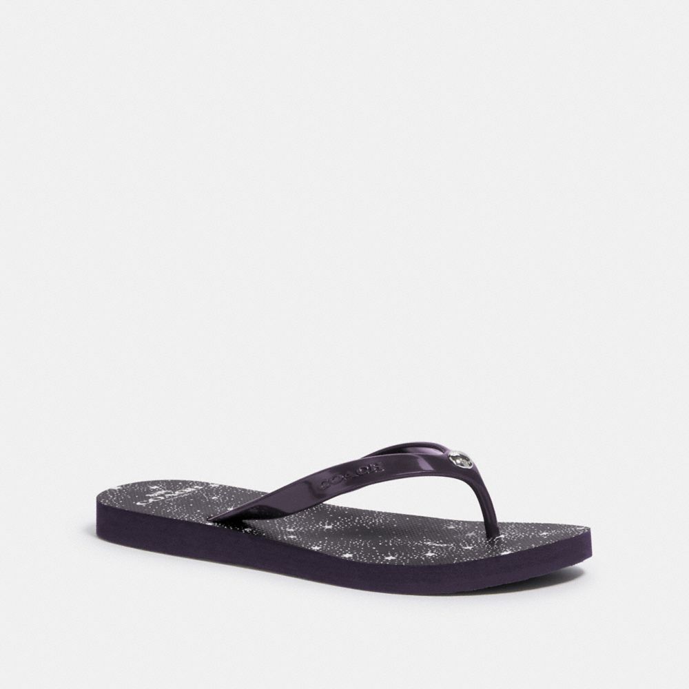 COACH FLIP FLOP - PURPLE - G3775