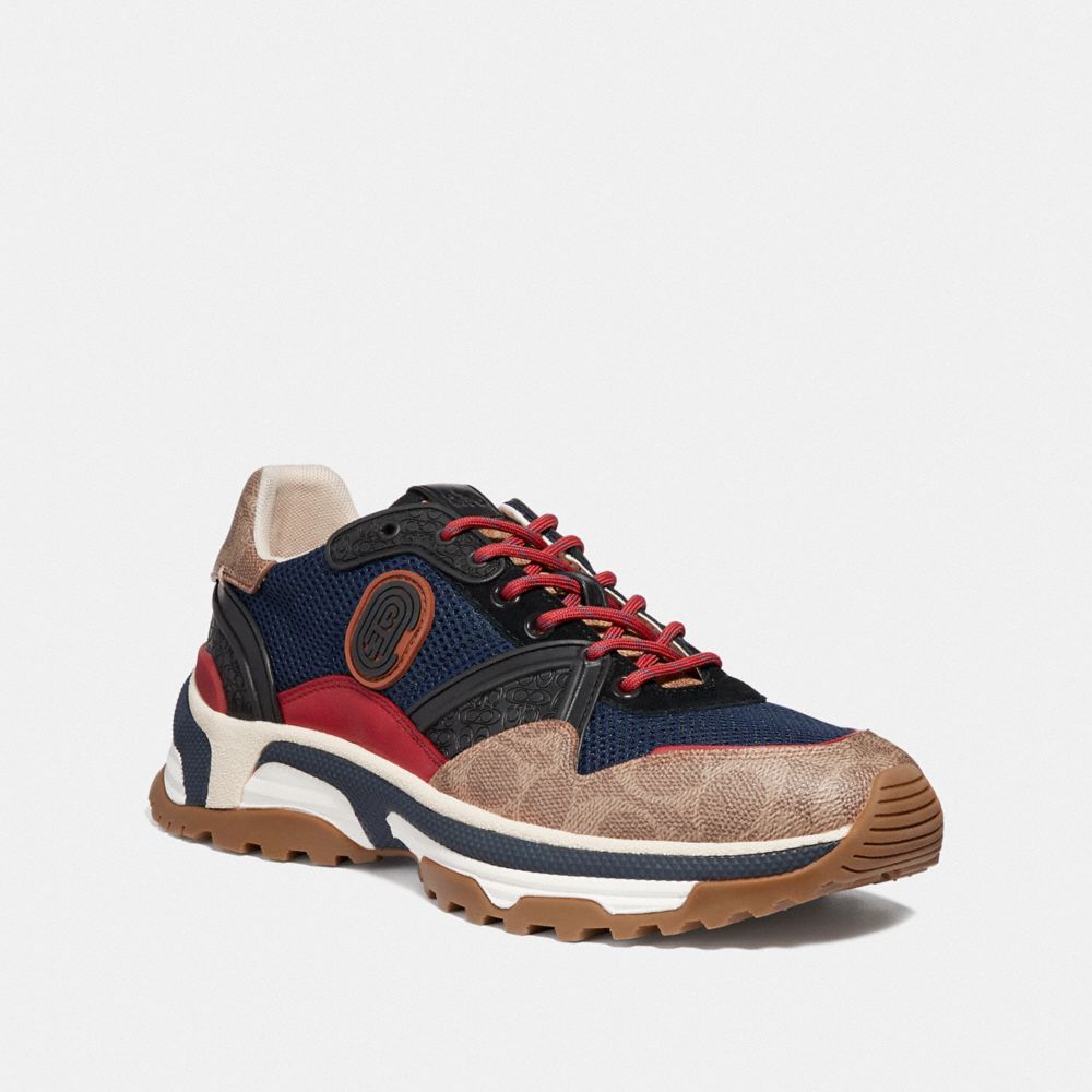 COACH G3859 - C143 RUNNER WITH COACH PATCH BLUE/MULTI