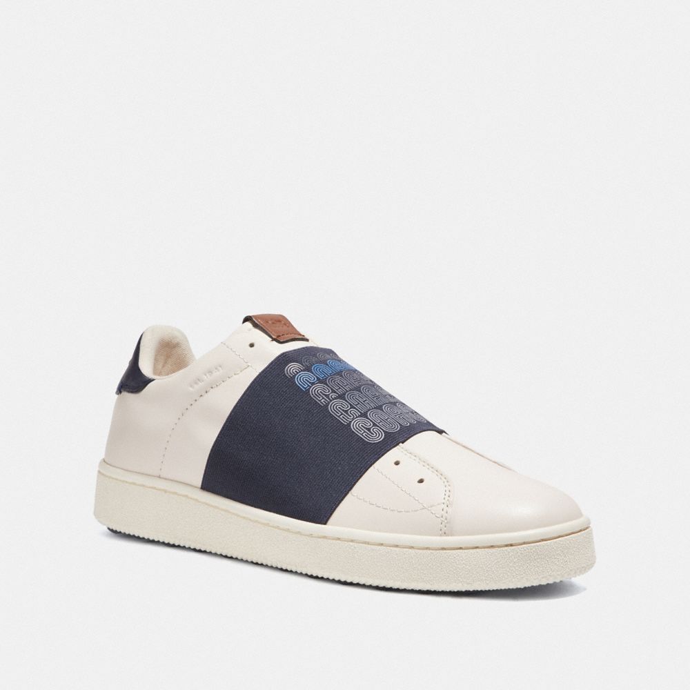 COACH C101 BANDED STRAP SNEAKER - NAVY - G3876