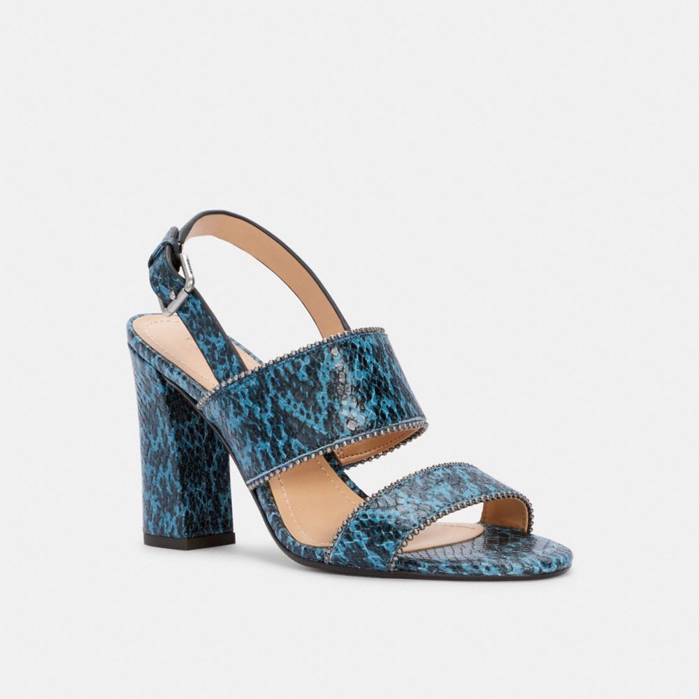 COACH RYLIE HEEL SANDAL - MINERAL - G4215