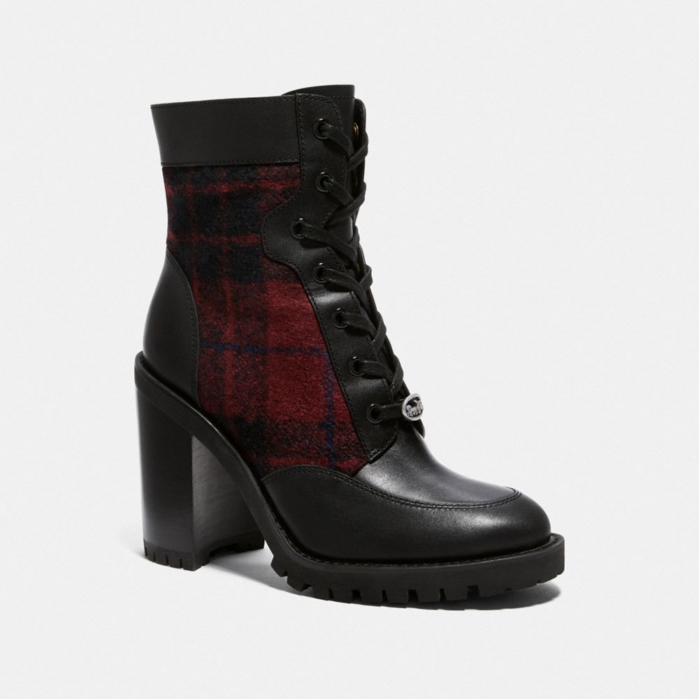 HEDY BOOTIE - RED/BLACK - COACH G4238