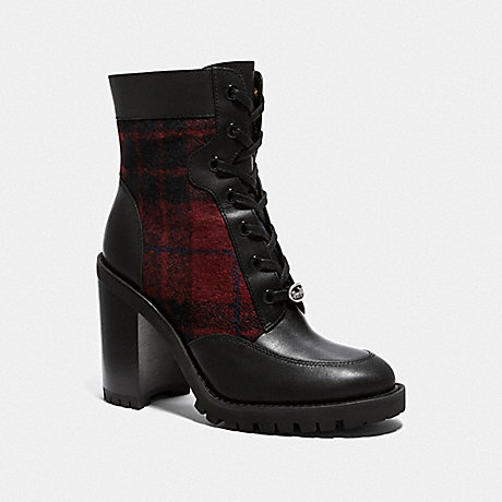 COACH HEDY BOOTIE - RED/BLACK - G4238