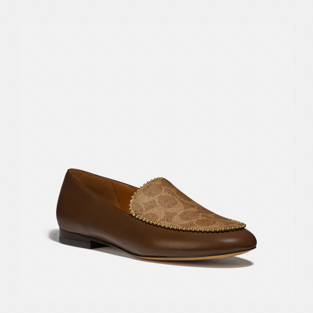 COACH G4281 - HARPER LOAFER DARK SADDLE/TAN