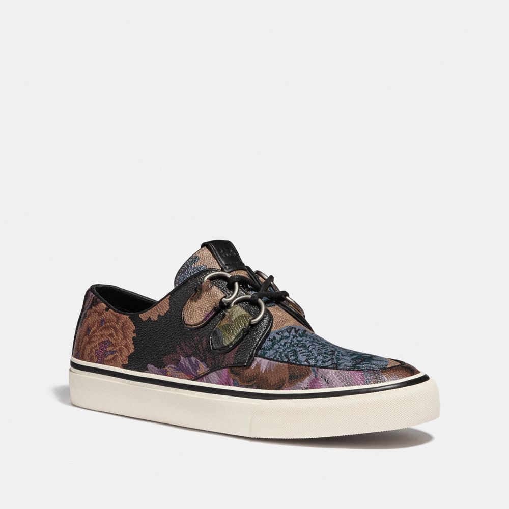 COACH C175 LOW TOP SNEAKER WITH KAFFE FASSETT PRINT - MULTI ALL OVER - G4586