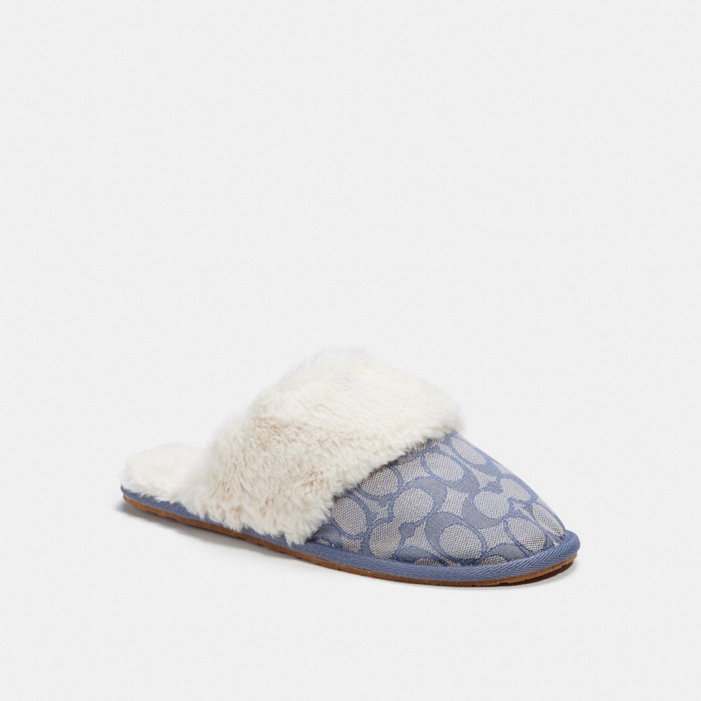 COACH G4640 Ziva Slipper STONE-BLUE