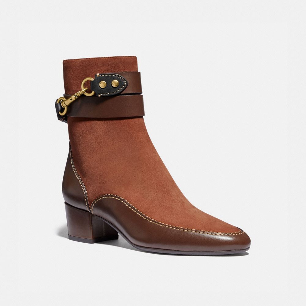 CORRINE BOOTIE - 1941 SADDLE/WALNUT - COACH G4695