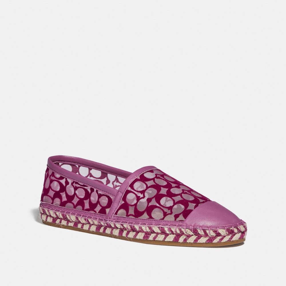 COACH CLEO ESPADRILLE - LILAC BERRY - G4819