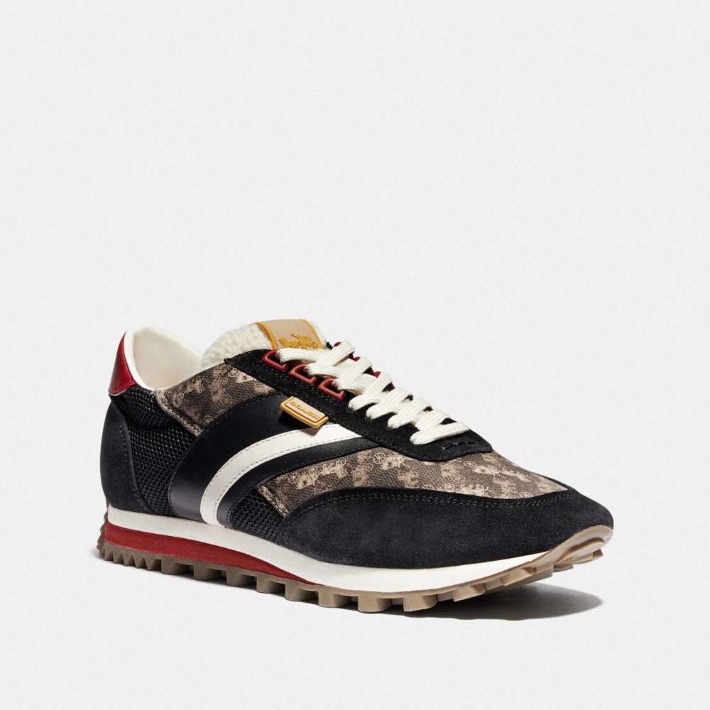 C180 LOW TOP SNEAKER WITH HORSE AND CARRIAGE PRINT - MULTI BLACK - COACH G4829