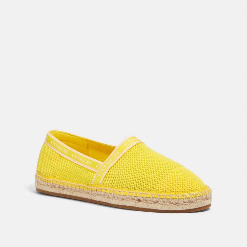 COACH CORRIE ESPADRILLE - YELLOW - G4838